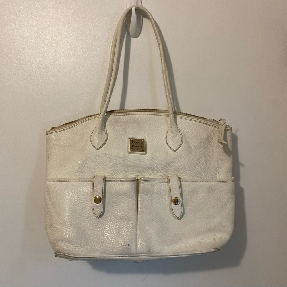 Dooney & Bourke White Leather Tote